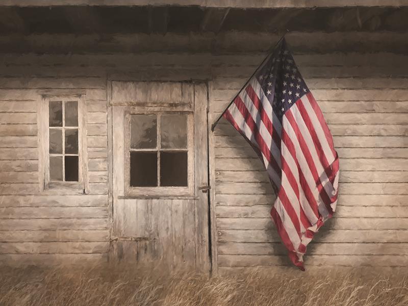 Rustic American Farmhouse By Lori Deiter (Framed) - Light Brown