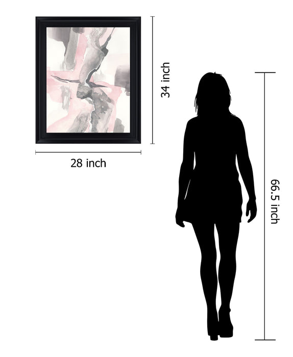 Blush Drift - 28" x 34" Framed Wall Art