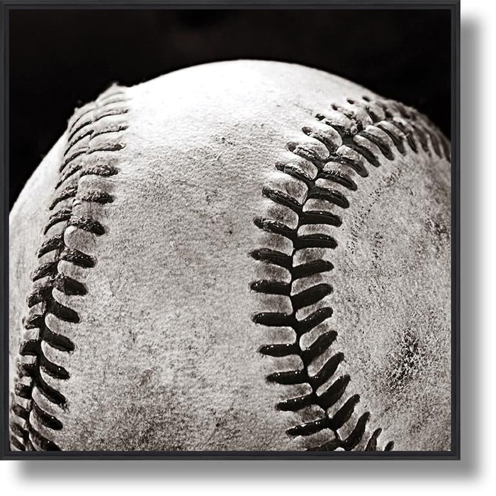 Vintage Stitch Sphere - 24" x 24" Framed Wall Art