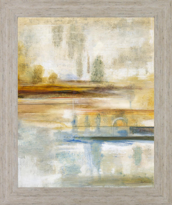 Golden Misty Horizon - 28" x 34" Framed Wall Art