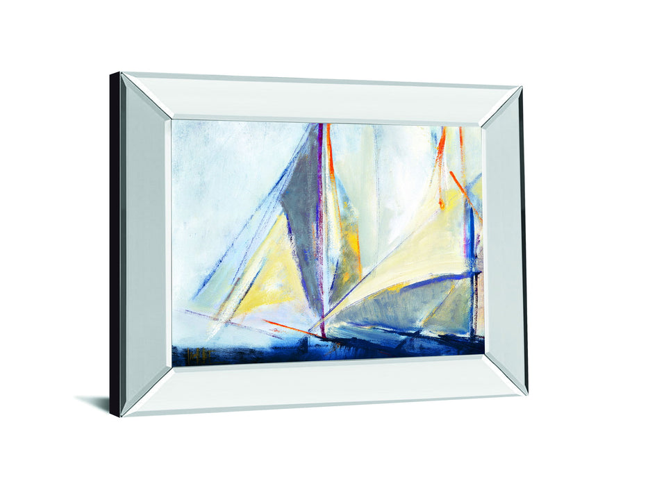 Light Breeze By Torres, M.A. - Mirror Framed Print Wall Art - Blue
