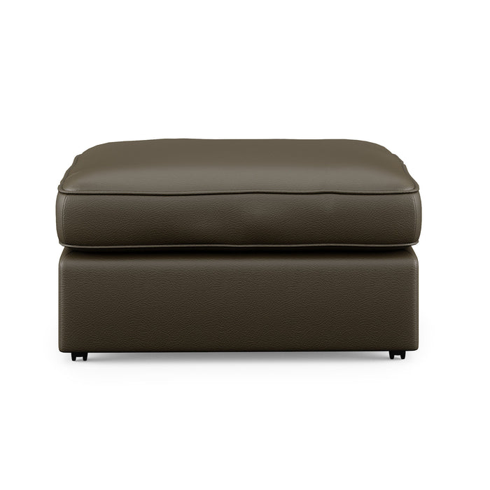 Vail - Leather Ottoman