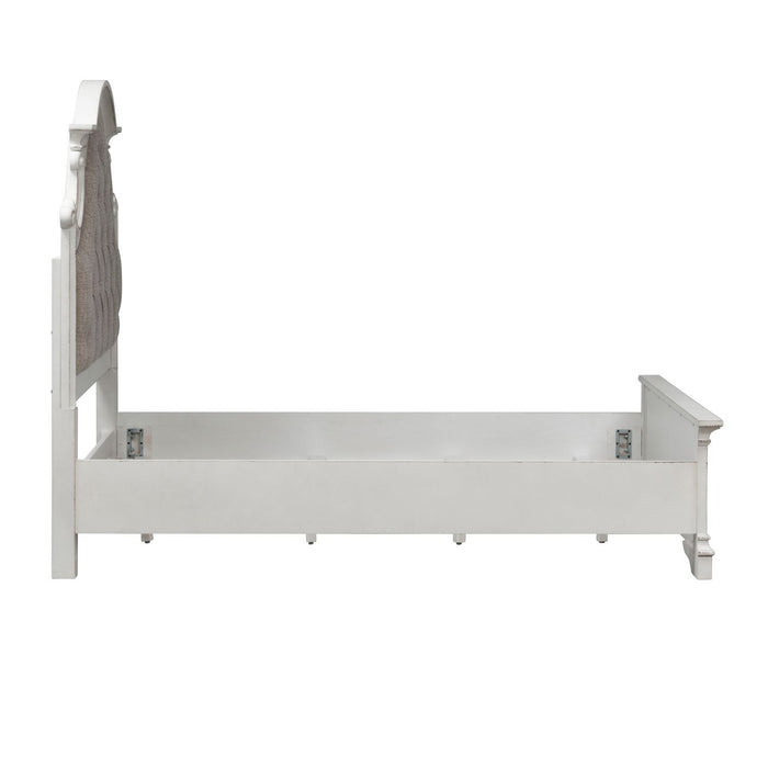 Magnolia Manor - Full Upholstered Bed - White