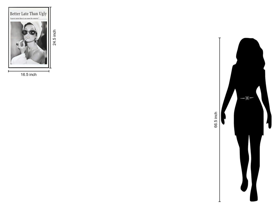 "Chic Reflection" Canvas In Frame - Black / White