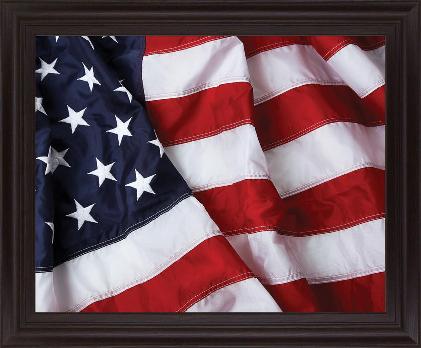 Starlit Stripes - 28" x 34" Framed Wall Art