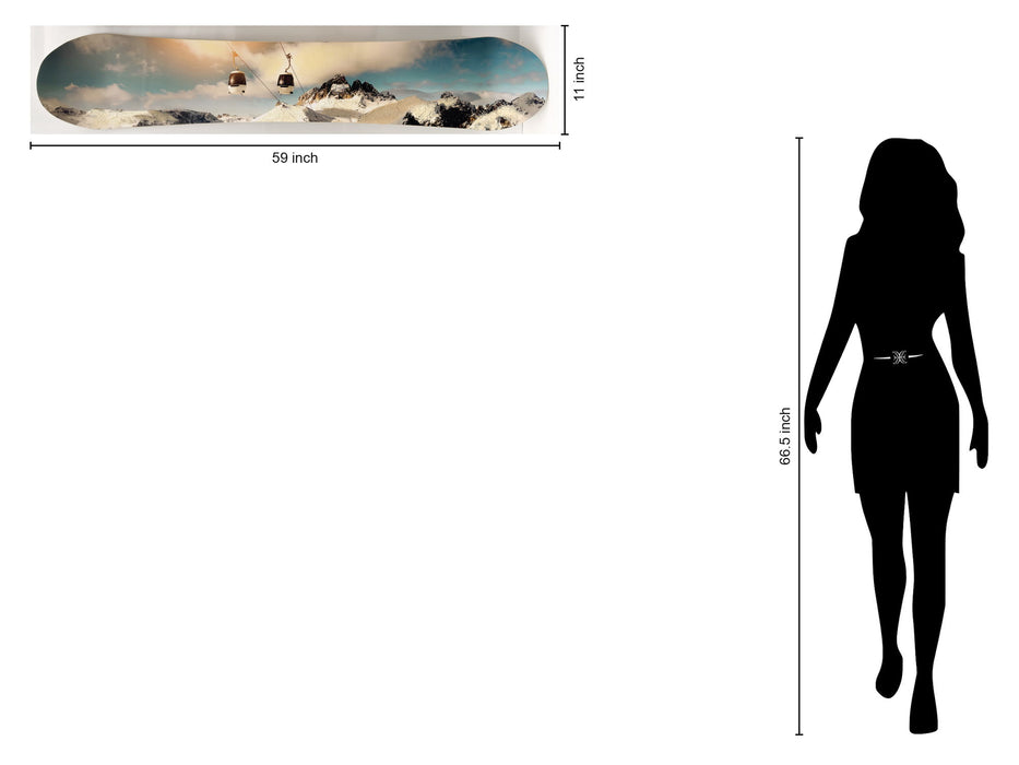 Snowboard - Ski Lift - Blue