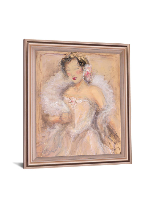 Rosy Evening Muse - 28" x 34" Framed Wall Art