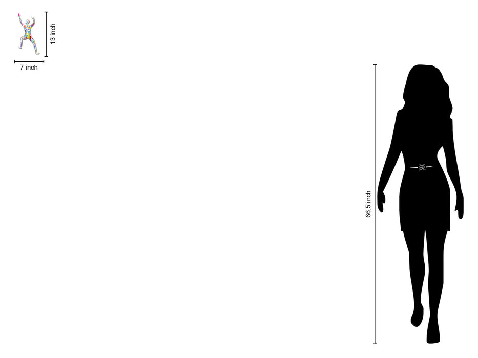 Climbing Prism Silhouette - 6" x 12" Framed Wall Art