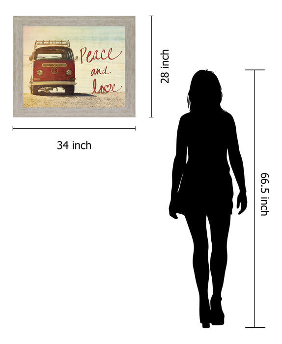 Crimson Journey - 28" x 34" Framed Wall Art