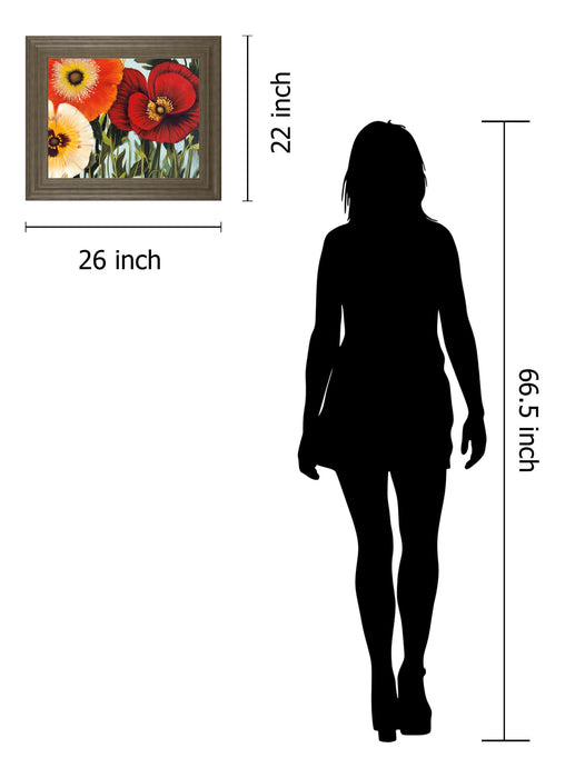 Grand Entrance By Maja - Framed Print Wall Art - Red