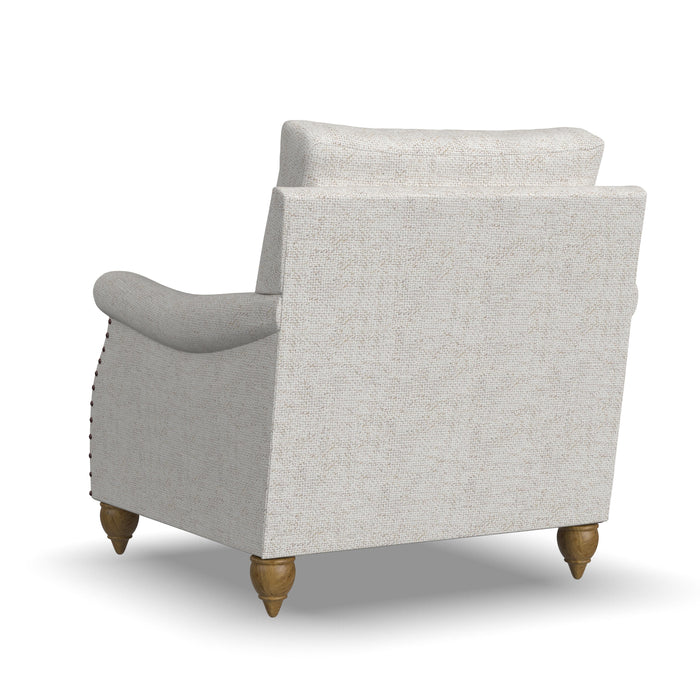 Veda - Fabric Chair With Nailhead Trim
