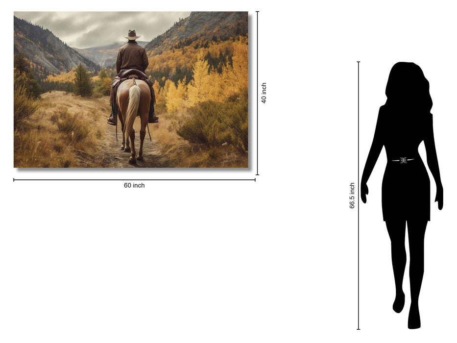 Autumn Trail Journey - 40" x 60" Framed Wall Art