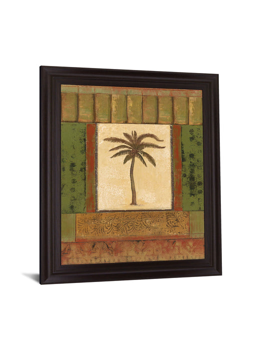 Verdant Palmway - 28" x 34" Framed Wall Art