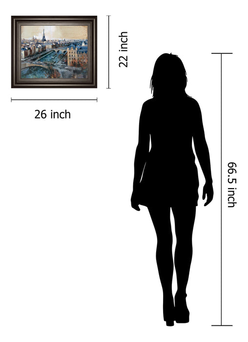 Ciel De Paris By Bofarull, M. - Framed Print Wall Art - Dark Gray