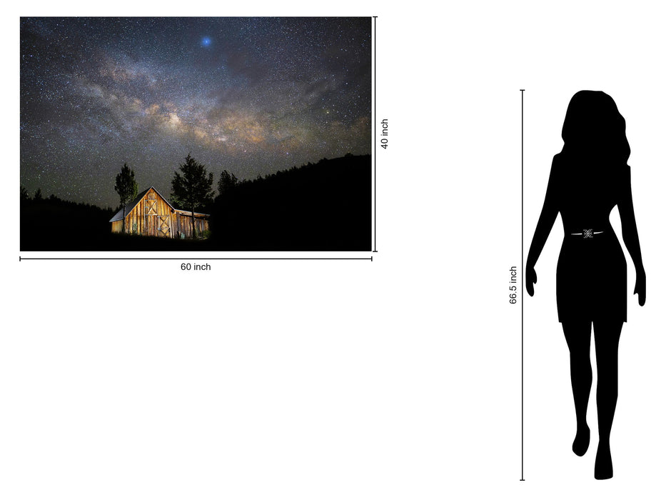 Tempered Glass With Foil - Starry Barn - Blue