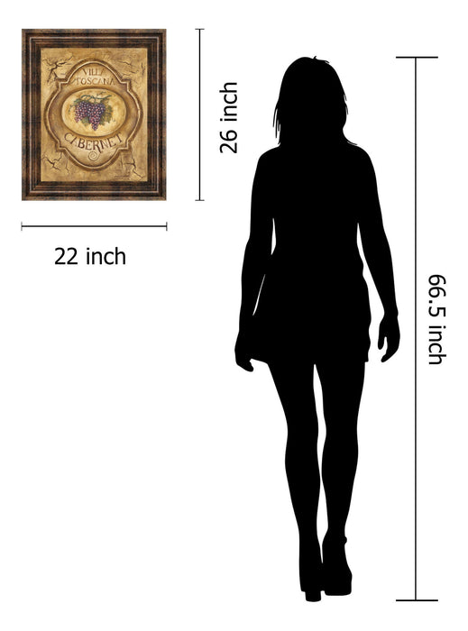 Cabernet By Gregory Gorham - Framed Print Wall Art - Gold