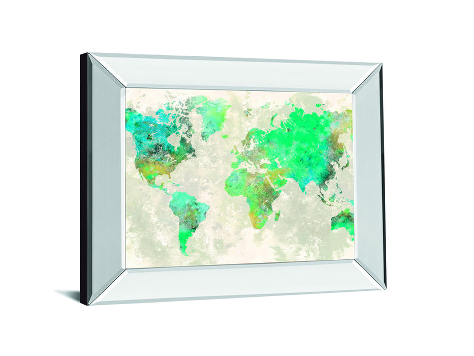 No Borders By Fontaine S. Mirrored Frame - Blue