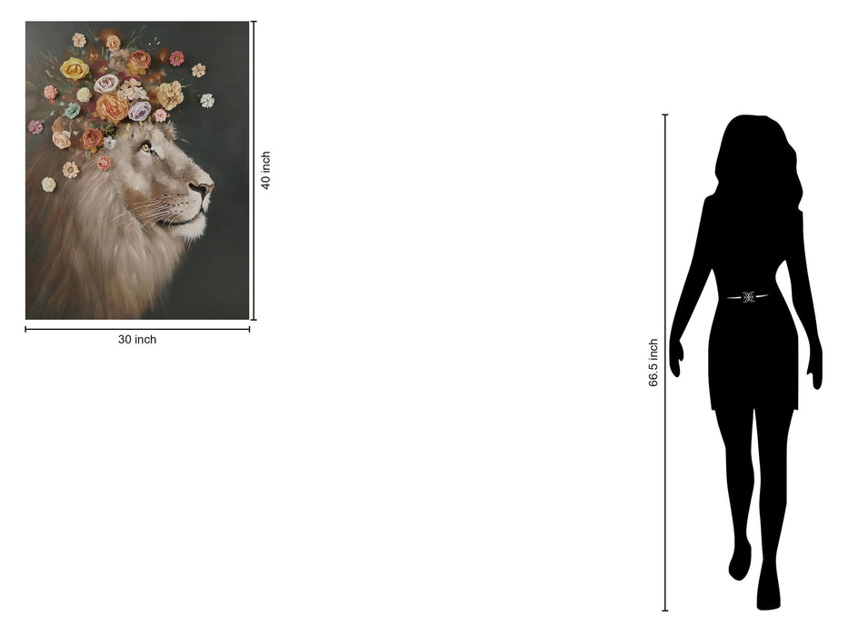 Floral Majesty - 40" x 30" Framed Wall Art