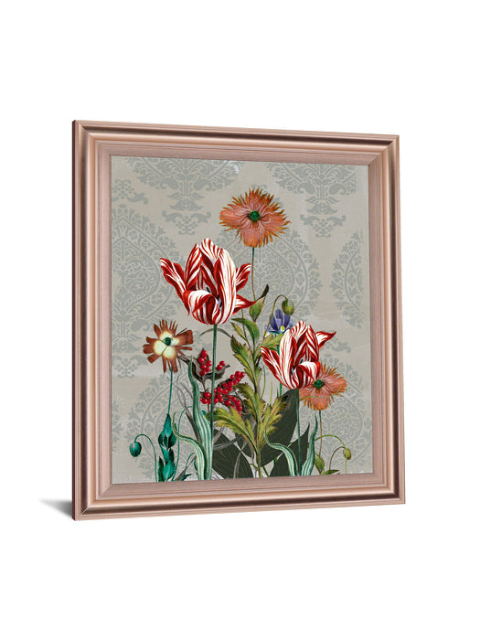 Scarlet Petal Parade - 28" x 34" Framed Wall Art