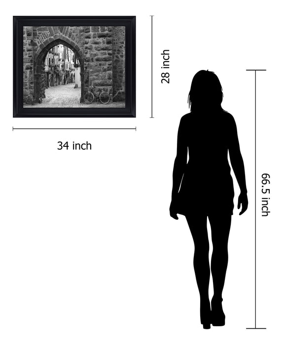 Quiet Passageway - 28" x 34" Framed Wall Art