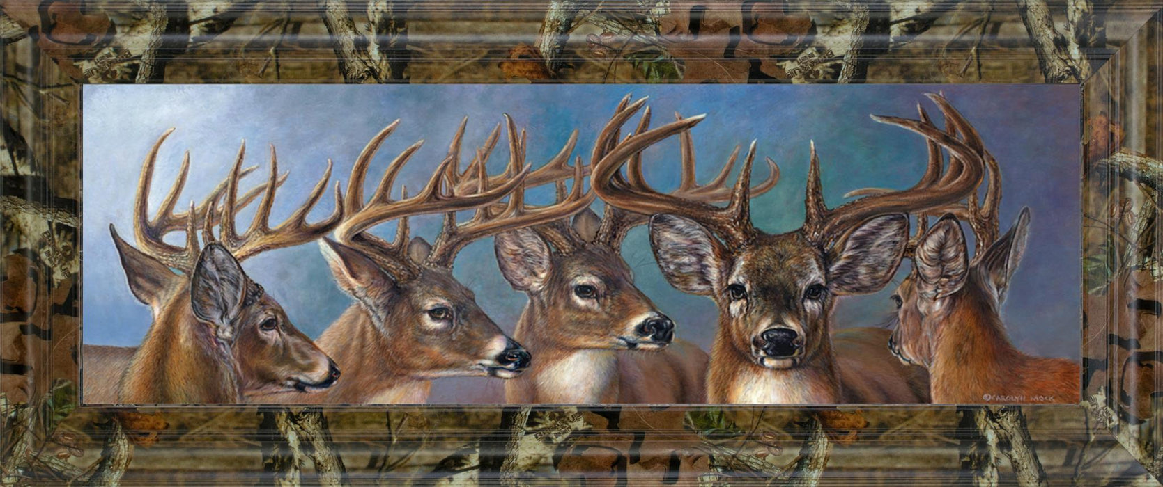 Five Bucks By Carolyn Mock - Print Wall Art - Dark Brown