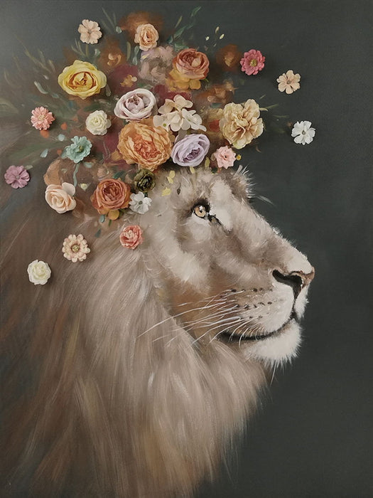 Floral Majesty - 40" x 30" Framed Wall Art