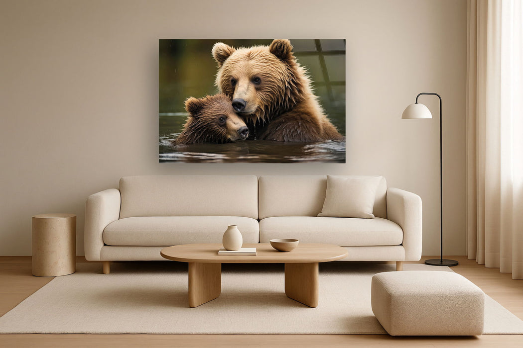 Gentle Embrace - 40" x 60" Framed Wall Art