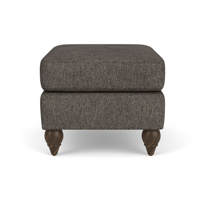 Moxy - Fabric Ottoman, Round Turned Legs