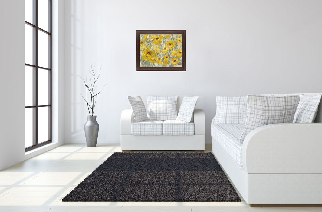 Sunlit Petals - 28" x 34" Framed Wall Art