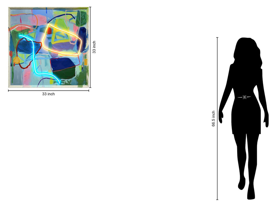 Luminous Flux - 33" x 33" Framed Wall Art