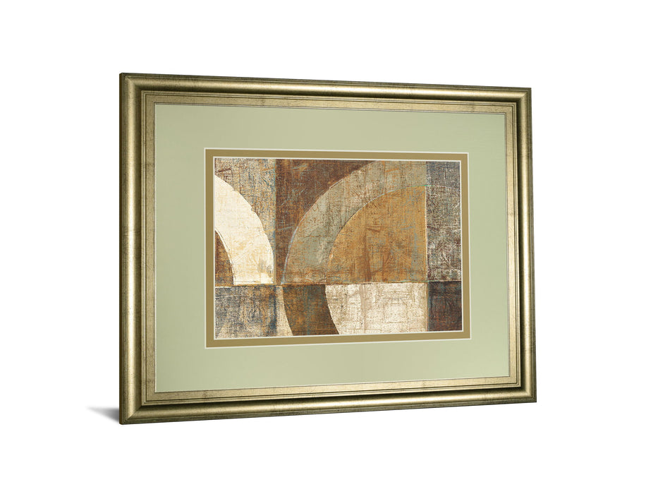 Circular Sculpture By Wild Apple Portfolio - Framed Print Wall Art - Dark Brown