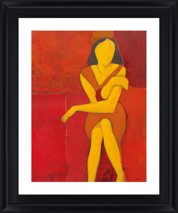 Golden Muse - 28" x 34" Framed Wall Art