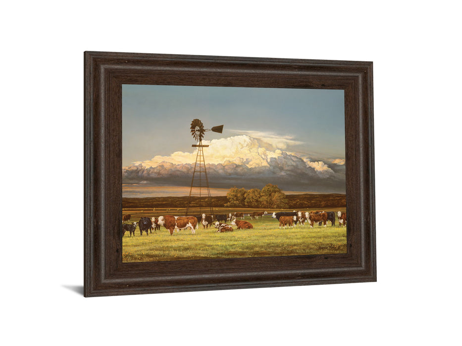 Summer Pastures By Bonnie Mohr - Framed Print Wall Art - Green