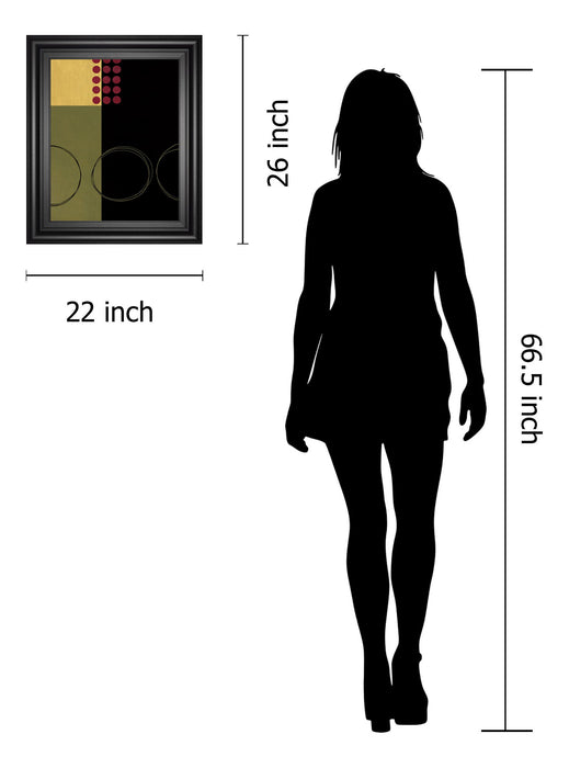 Circular Zone I By Fernando Leal - Framed Print Wall Art - Black