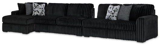 Midnight-Madness 3-Piece Sectional with Chaise