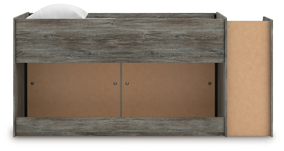 Frandern Twin Loft Bed with Bookcase Storage