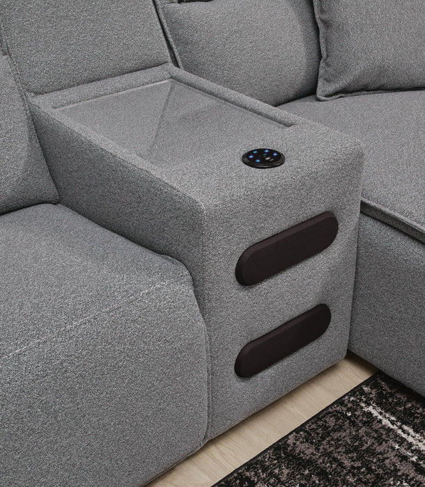 Modmax II 5-Piece Power Reclining Sectional with Audio Consoles