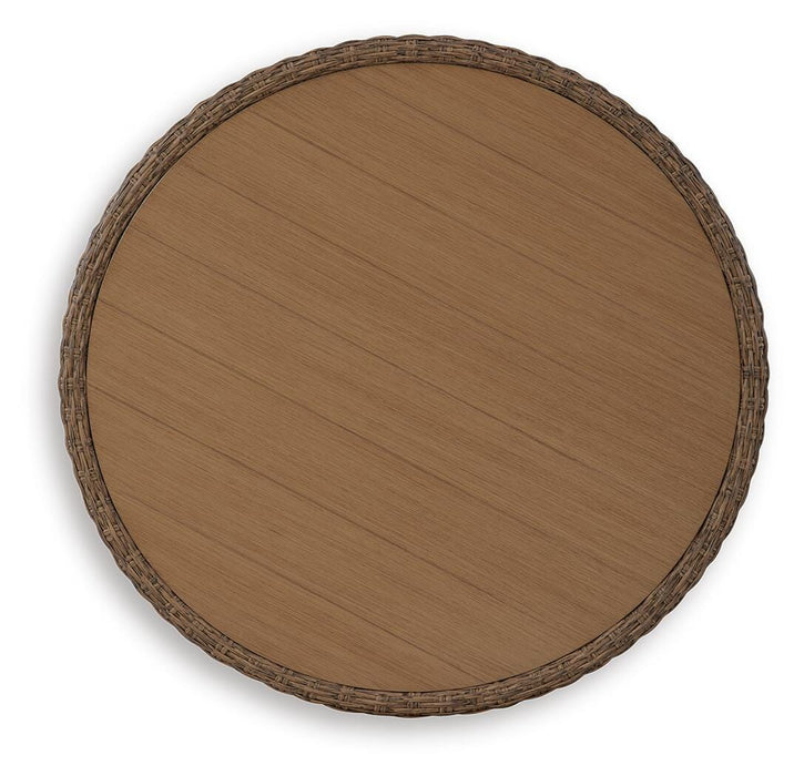 Double Point Round Cocktail Table