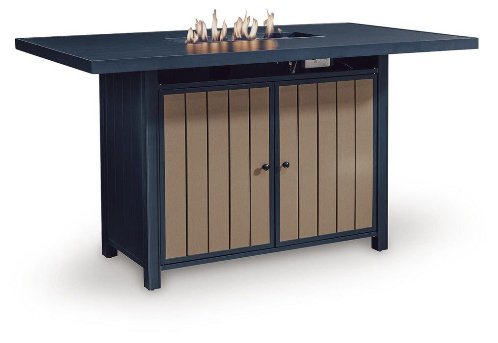 East Beach RECT Bar Table w/Fire Pit