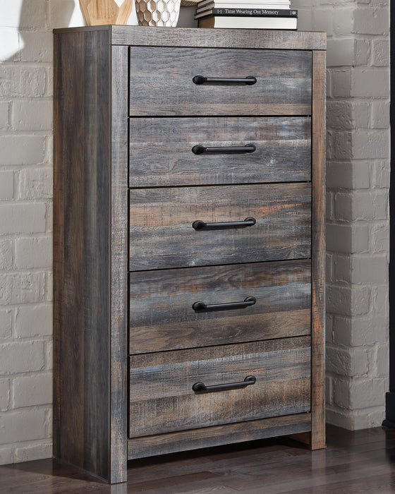 Drystan Twin Panel Bed, Dresser, Mirror, Chest and Nightstand