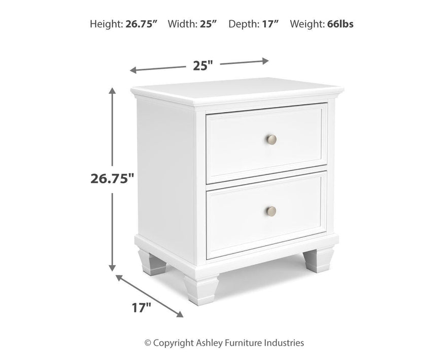 Fortman California King Panel Bed with Mirrored Dresser and Nightstand
