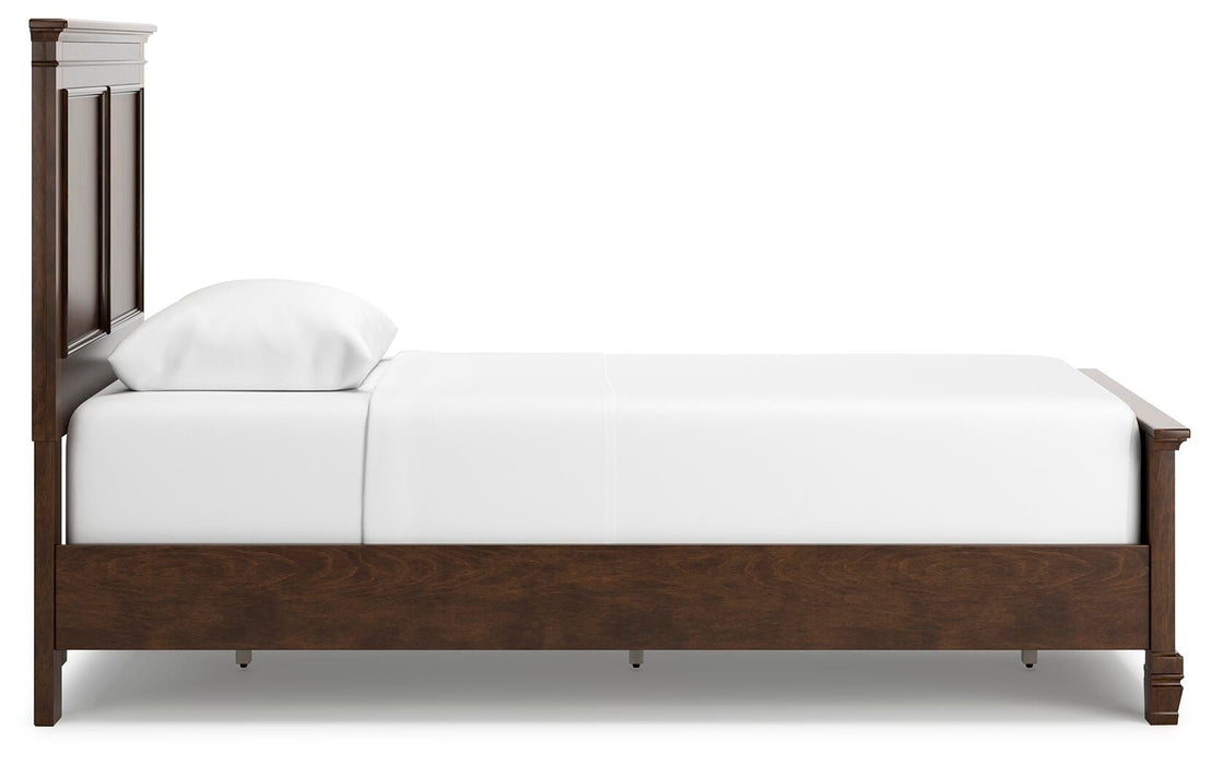 Danabrin Twin Panel Bed with Mirrored Dresser