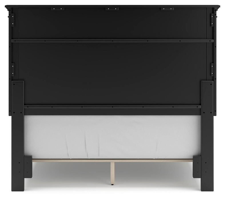Lanolee Full Panel Bed with Mirrored Dresser, Chest and Nightstand
