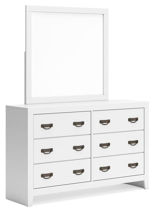 Binterglen Twin Panel Bed, Dresser, Mirror, Chest and Nightstand