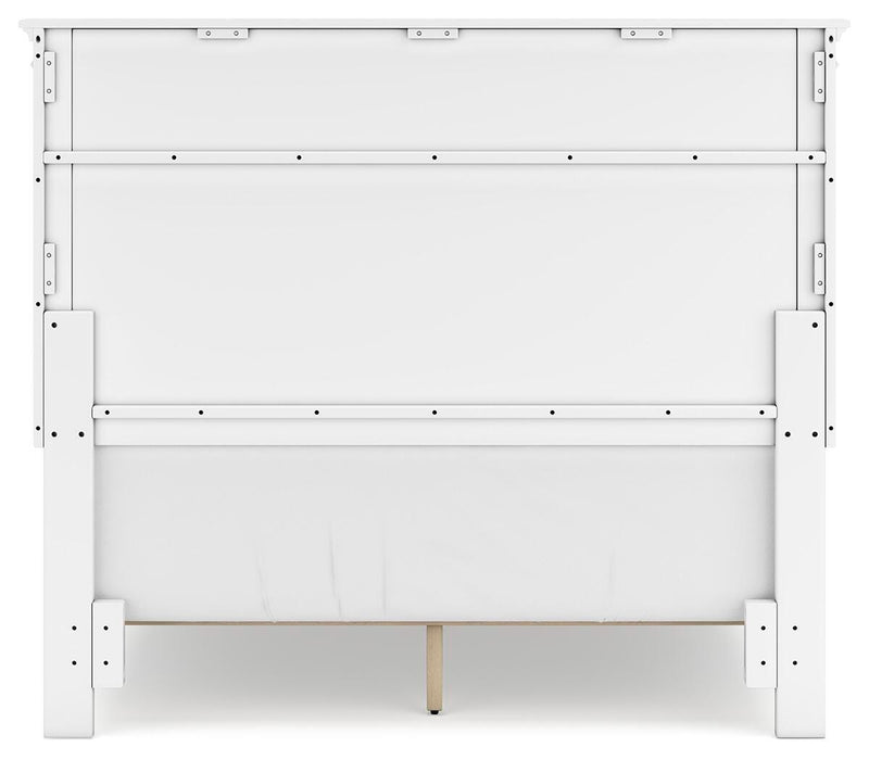 Fortman Full Panel Bed with Mirrored Dresser and Nightstand