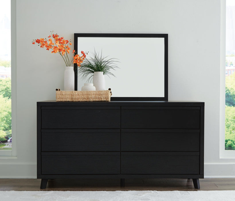 Danziar King Panel Bed, Dresser, Mirror and Nightstand