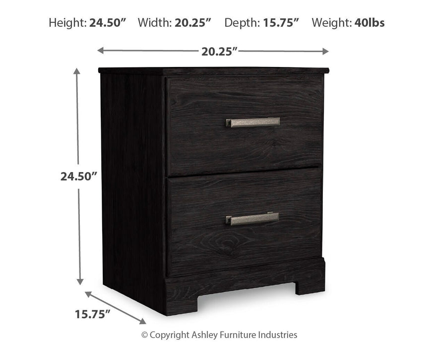 Belachime Full Panel Bed with Mirrored Dresser, Chest and Nightstand