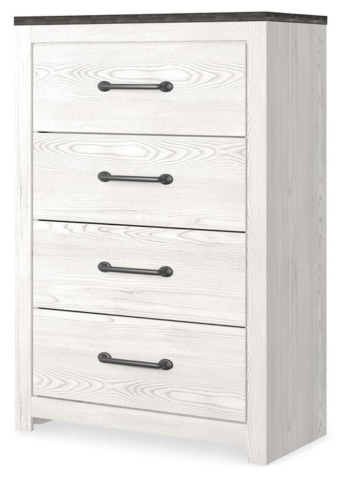 Gerridan Queen Panel Bed, Dresser, Mirror, Chest and Nightstand