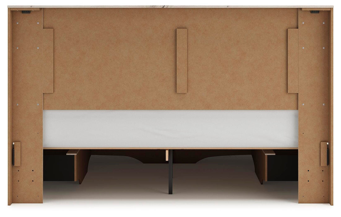 Lawroy King Panel Storage Bed, Dresser, Mirror, Chest and Nightstand