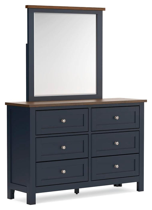 Landocken Queen Panel Headboard, Dresser, Mirror, Chest and Nightstand
